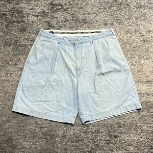 Vintage Polo Golf Shorts Chino Mens 34 Blue Casual Preppy Classic